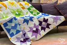 Starry Heart Quilt Block Printed Pattern