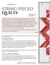 The Quilt Pattern Magazine May/June 2025 Issue