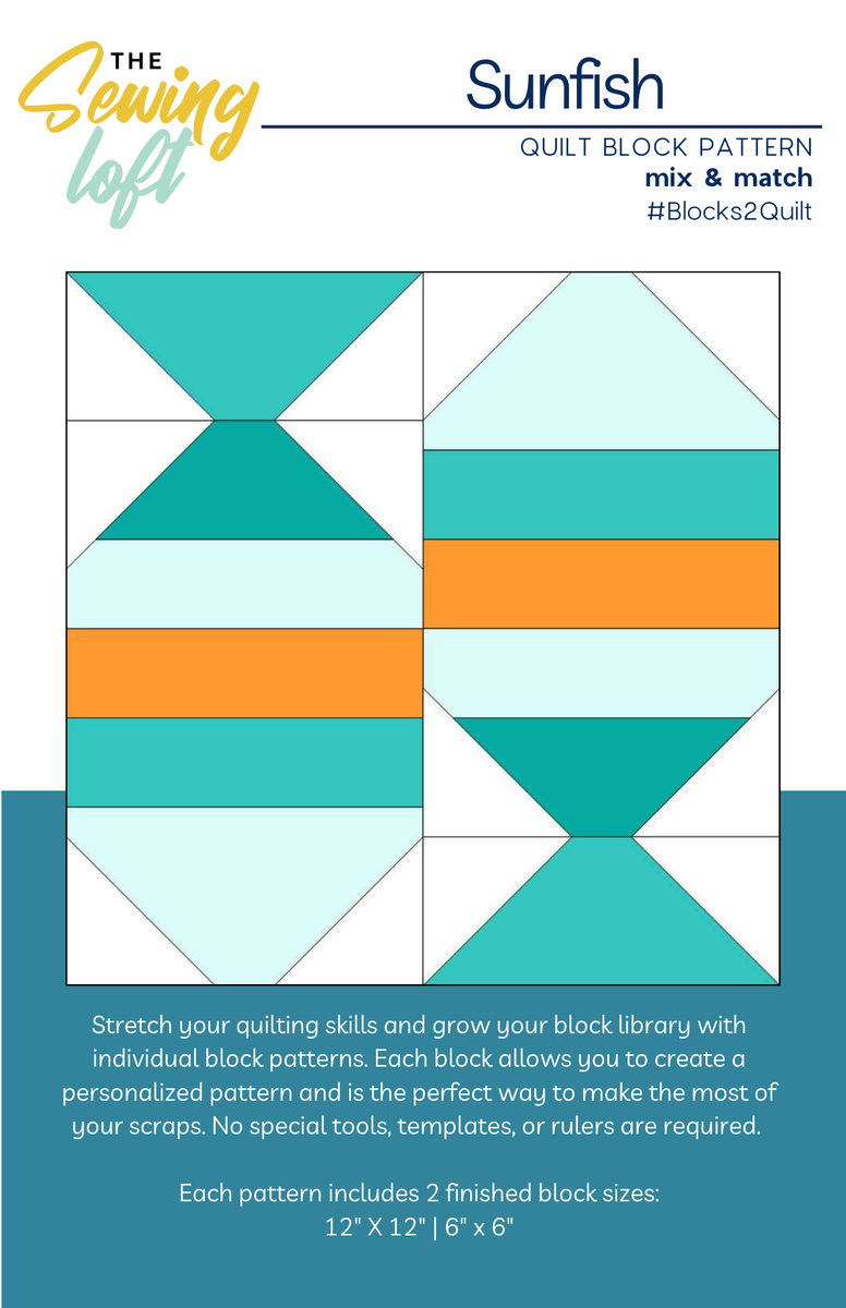 Sunfish Block Printed Pattern – TheSewingLoft
