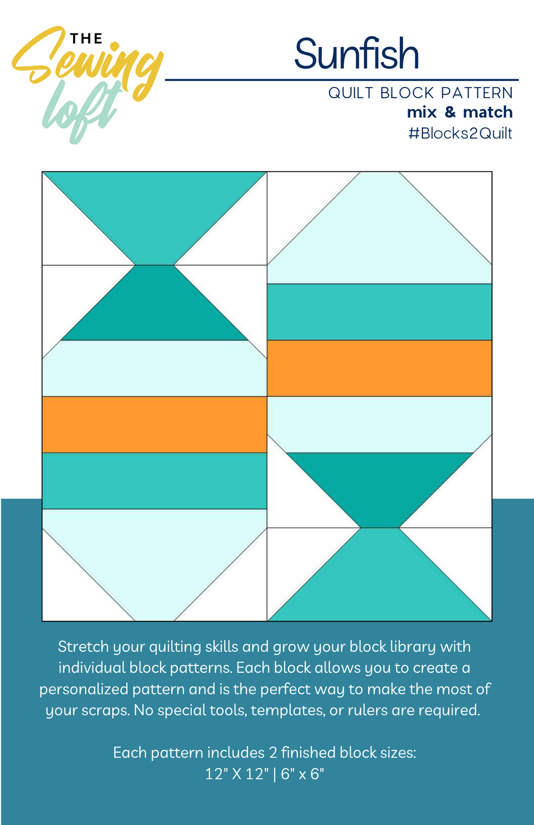 Sunfish Block Printed Pattern