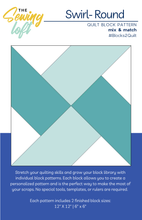 Swirl-Round Quilt Block Printed Pattern