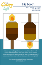 Tiki Torch Block Printed Pattern