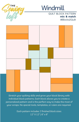 Windmill Quilt Block Pattern