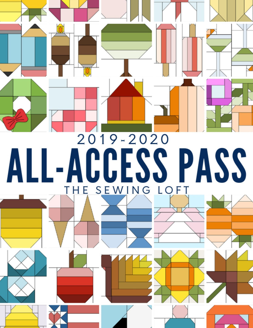 All Access Quilt Pass - Blocks 2 Quilt Blocks 2019/20