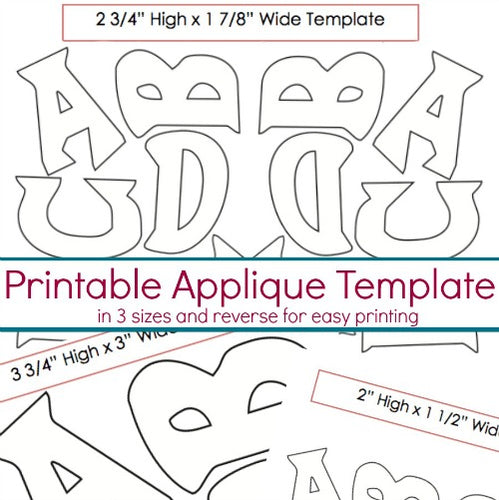 Funky Design Applique Template