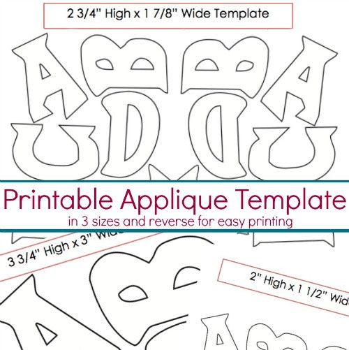 Funky Design Applique Template