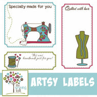Printable Artsy Quilt Labels