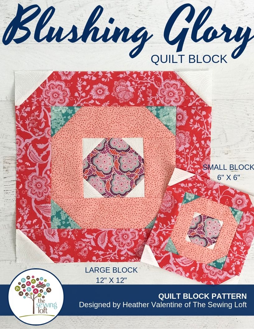 Blushing Glory Quilt Block Pattern