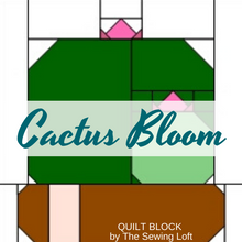 Cactus Bloom Quilt Block Pattern