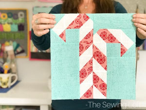 Candy Canes Quilt Block Pattern