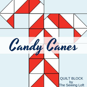 Candy Canes Quilt Block Pattern