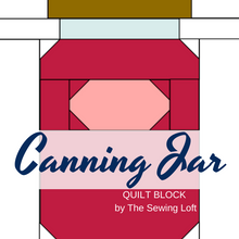 Canning Jar Quilt Block Pattern