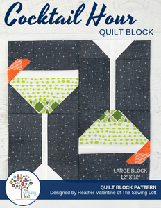 Cocktail Hour Quilt Block Pattern