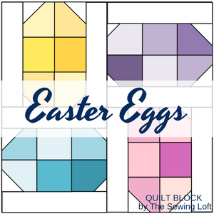 Easter Eggs Quilt Block Pattern