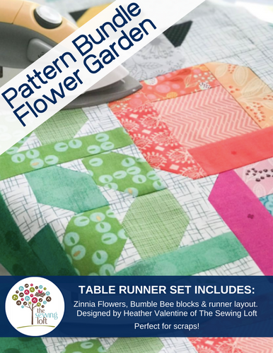 Flower Garden Table Runner Complete Pattern Bundle