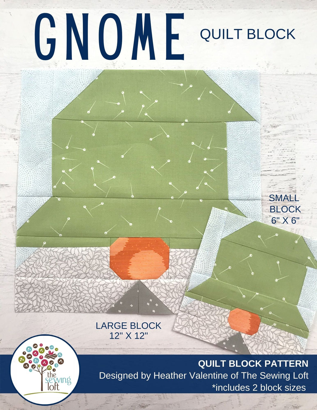 Gnome Quilt Block Pattern