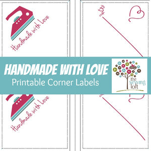 Handmade with Love Corner Labels