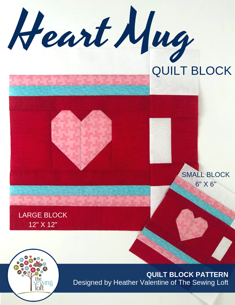 Heart Mug Block Pattern