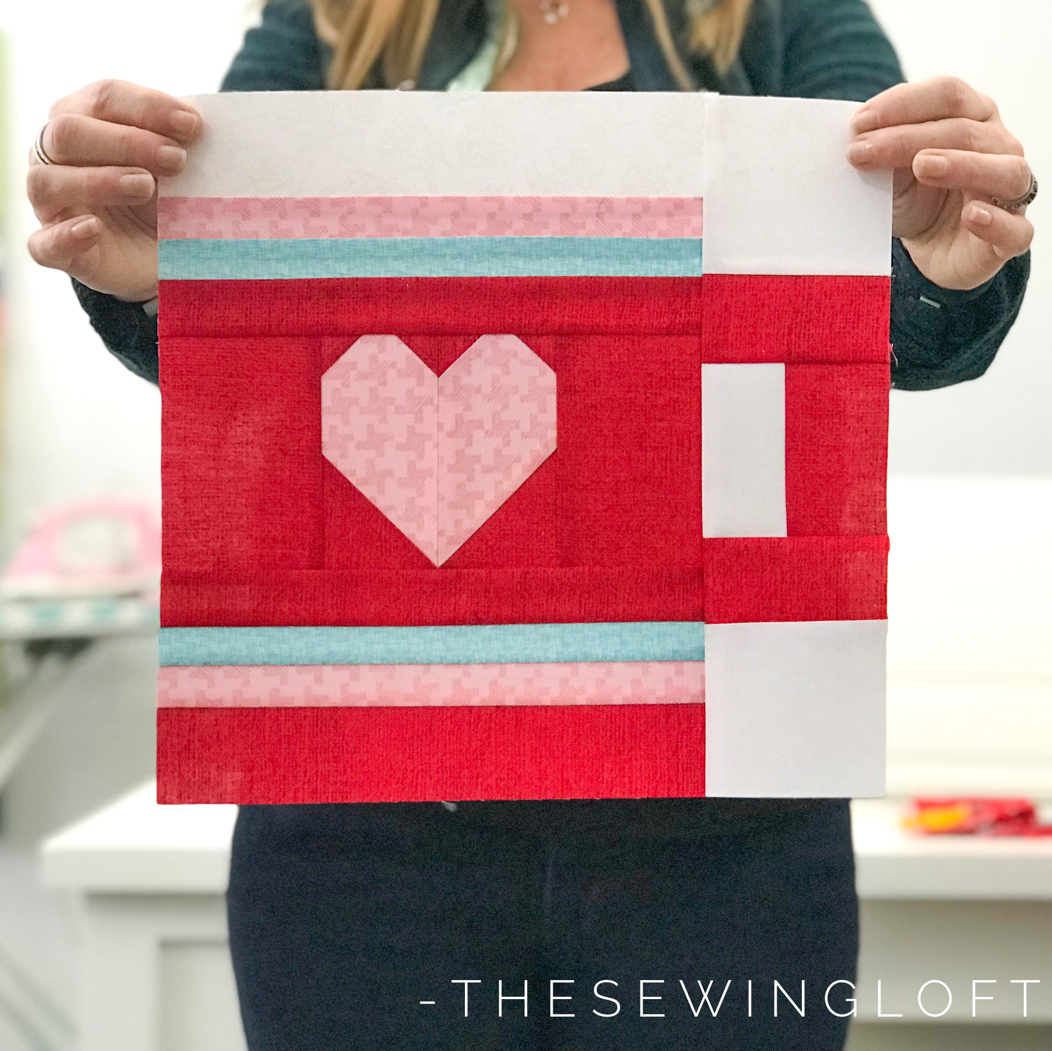 Heart Mug Quilt Block Printed Pattern – TheSewingLoft
