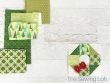 Holiday Wreath Quilt Block Pattern