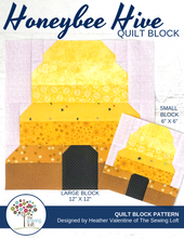 Honeybee Hive Quilt Block Pattern