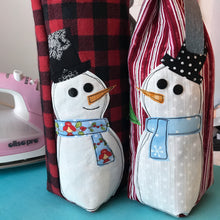 Snowman Mini Quilt - Mug Rug