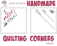 I Made This!  Corner Labels