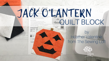 Jack O'Lantern Quilt Block Pattern