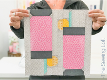 Lemonade Spritzer Quilt Block Printed Pattern