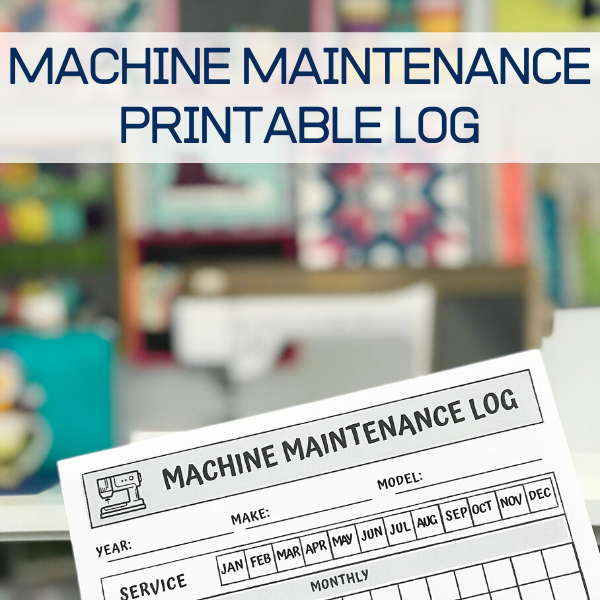 Machine Maintenance Log – TheSewingLoft