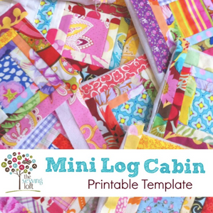 Mini Log Cabin Template