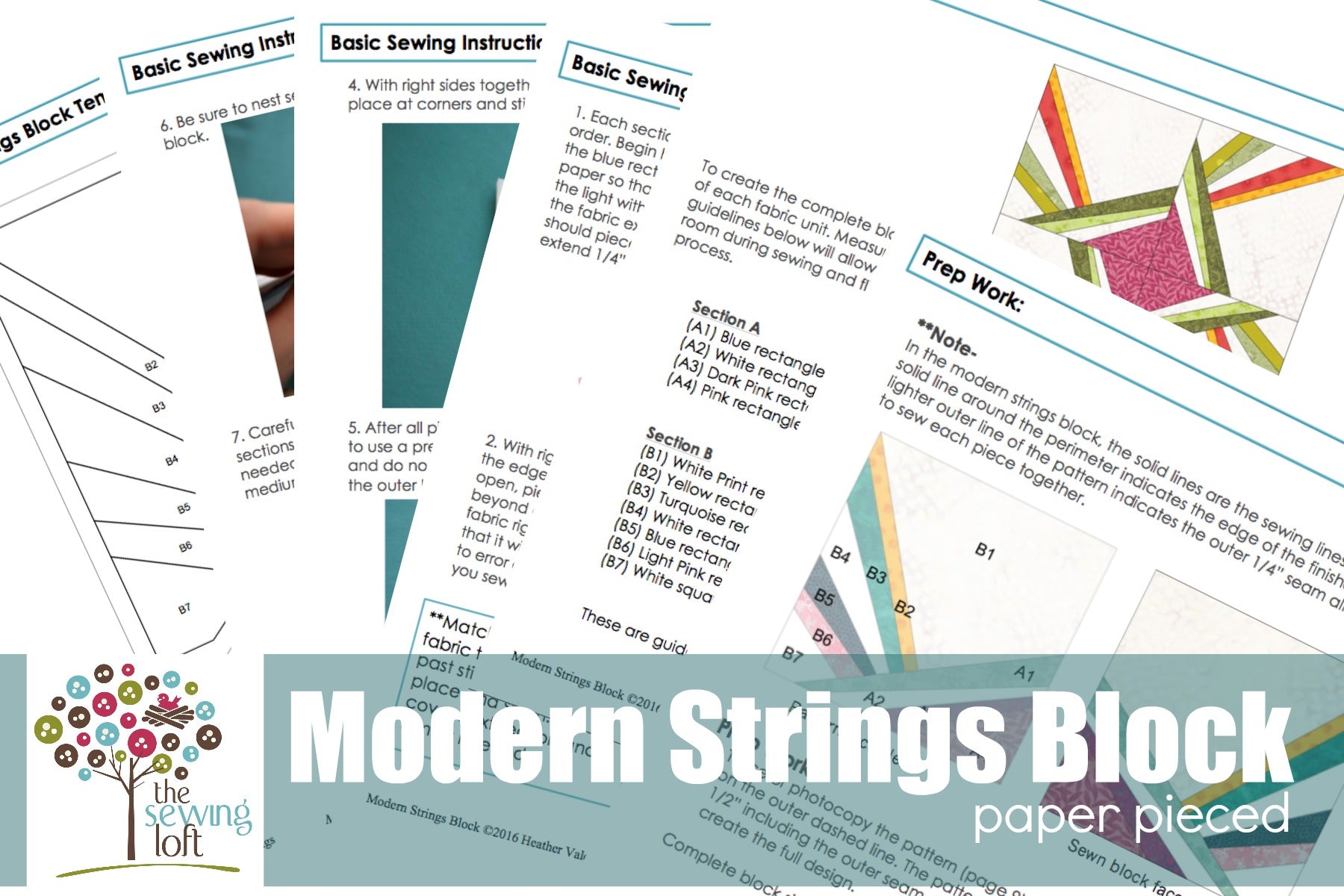 Pattern Blocks String Modern Strings Block – TheSewingLoft