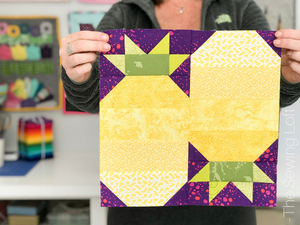 Patchwork Pineapple Quilt Block Pattern