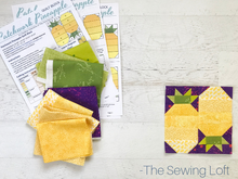 Patchwork Pineapple Quilt Block Pattern