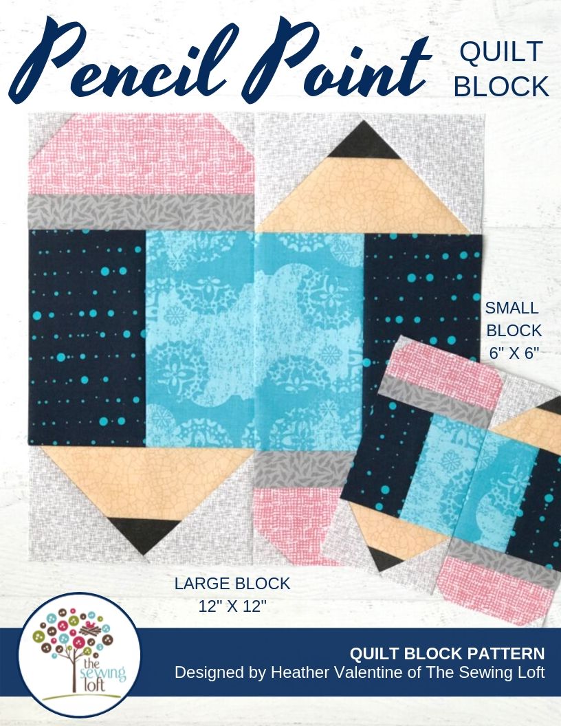 Pencil Point Quilt Block Pattern