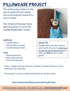 Pillowcase Instructions.pdf Pillowcase Project - Tutorial PDF – TheSewingLoft