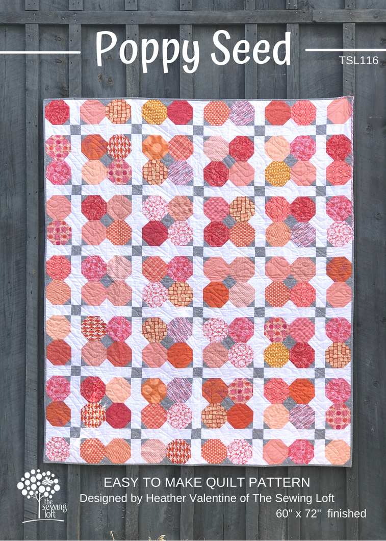 Poppy Seed Quilt | Printed Postcard Pattern