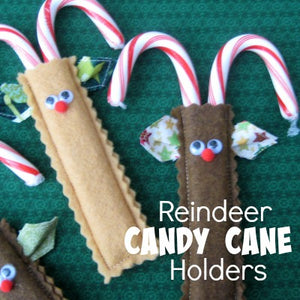 Reindeer Candy Cane Holder Template