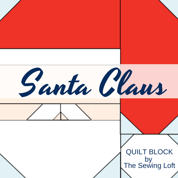 Pattern Block Santa Santa Claus Quilt Block PDF Pattern – TheSewingLoft
