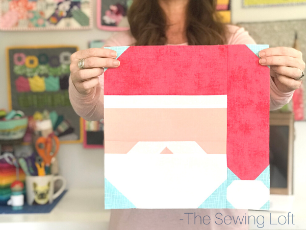 Santa Sewing Pattern Blocks Santa Claus Quilt Block PDF Pattern – TheSewingLoft