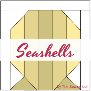 Seashells Quilt Block Pattern