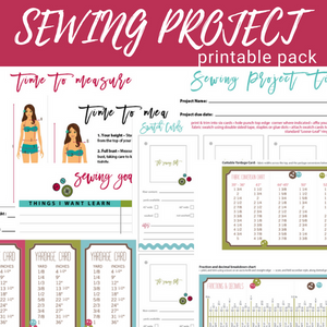 Sewing Project Printable Pack