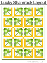 Lucky Shamrock Quilt Block Pattern