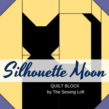 Silhouette Moon Quilt Block Pattern