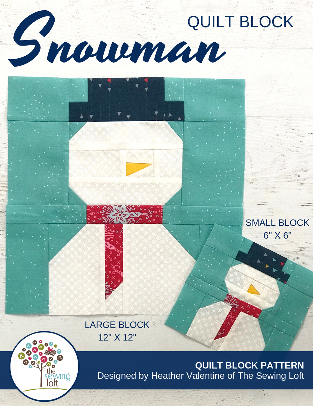 Snowman Block Pattern – TheSewingLoft snowman-block-pattern-thesewingloft