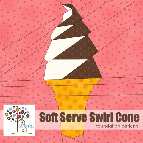 Soft Serve Swirl Ice Cream Cone Paper