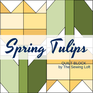Spring Tulips Quilt Block Pattern