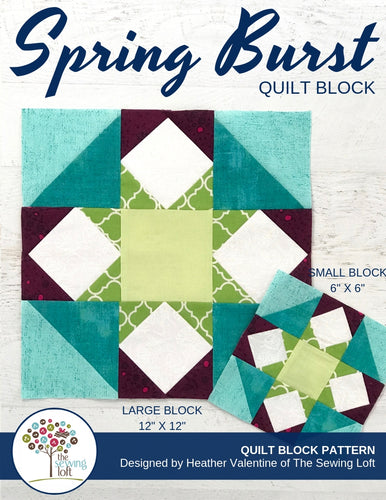 Spring Burst Quilt Block Pattern