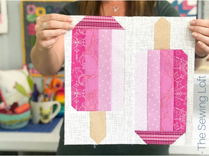 Summer Ice Pop Quilt Block Pattern