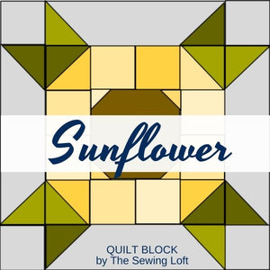Sunflower Quilt Block Pattern